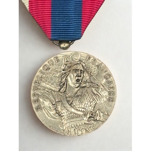 Médaille de la Défense Nationale - Argent - Agrafe Artillerie 2